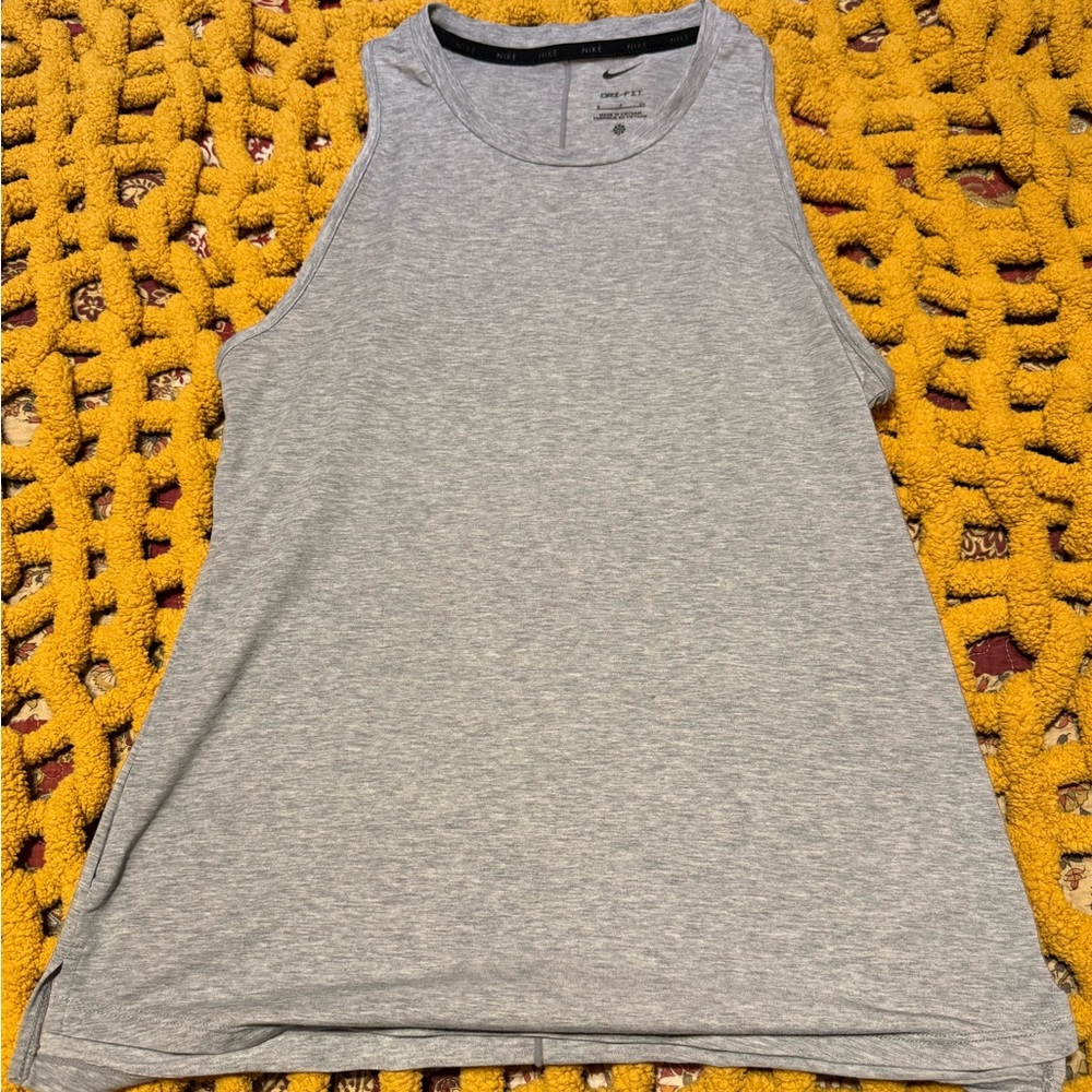 Nike Heather Gray Dri-FIT Top
